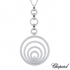 Chopard White Gold Diamond Happy Spirit Necklace 796135-1001